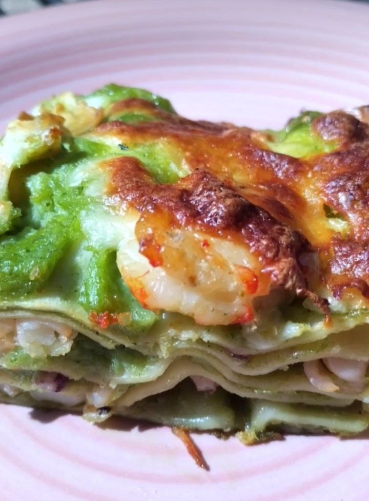 Lasaña de espinacas