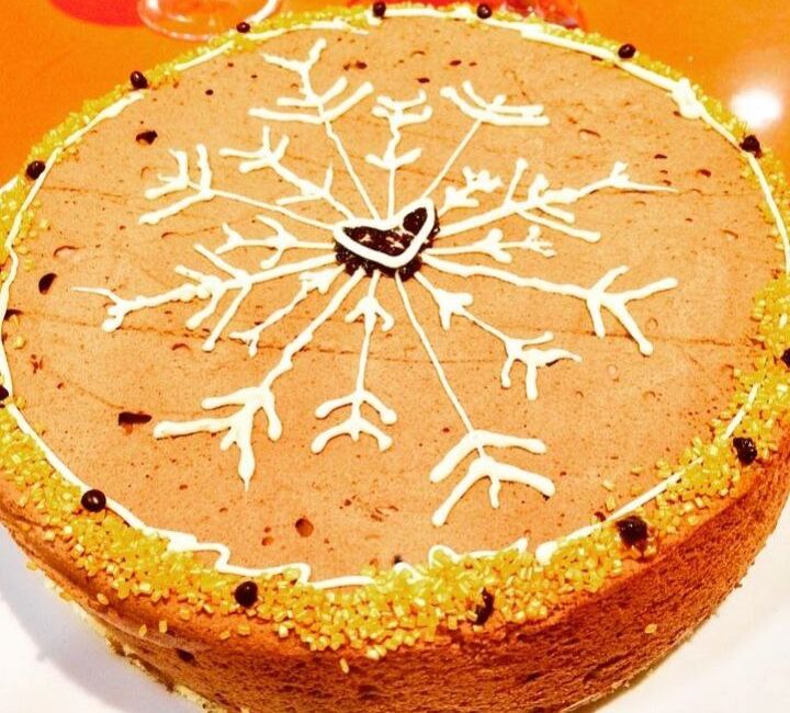 Bavaroisse de chocolate con leche
