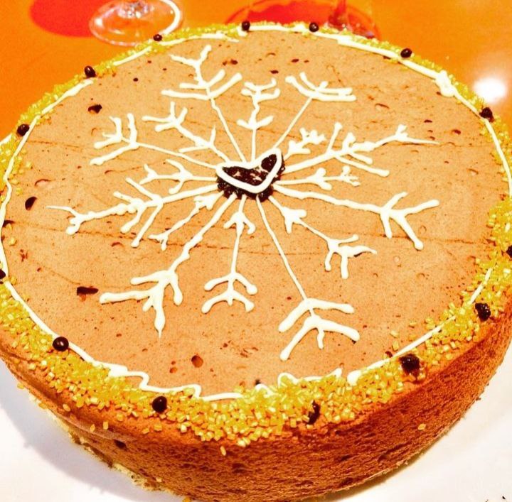 Bavaroisse de chocolate con leche