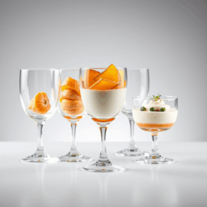 Pack de vasitos de cristal para aperitivos y postres