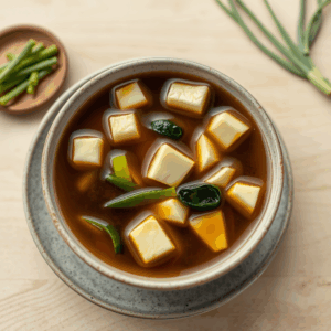 Sopa de Miso con Tofu y Algas