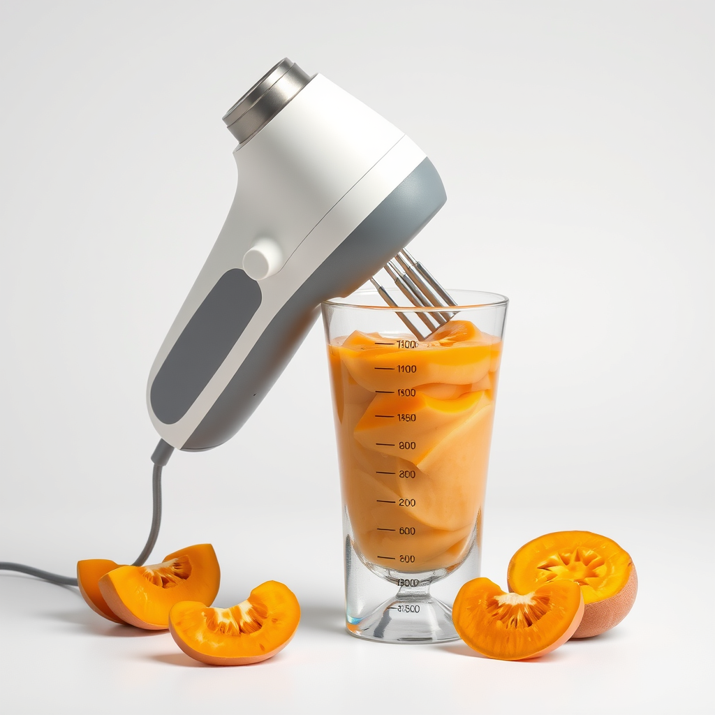 Batidora de mano con vaso
