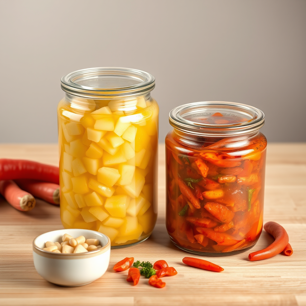 Pack de alimentos fermentados (chucrut y kimchi orgánicos)