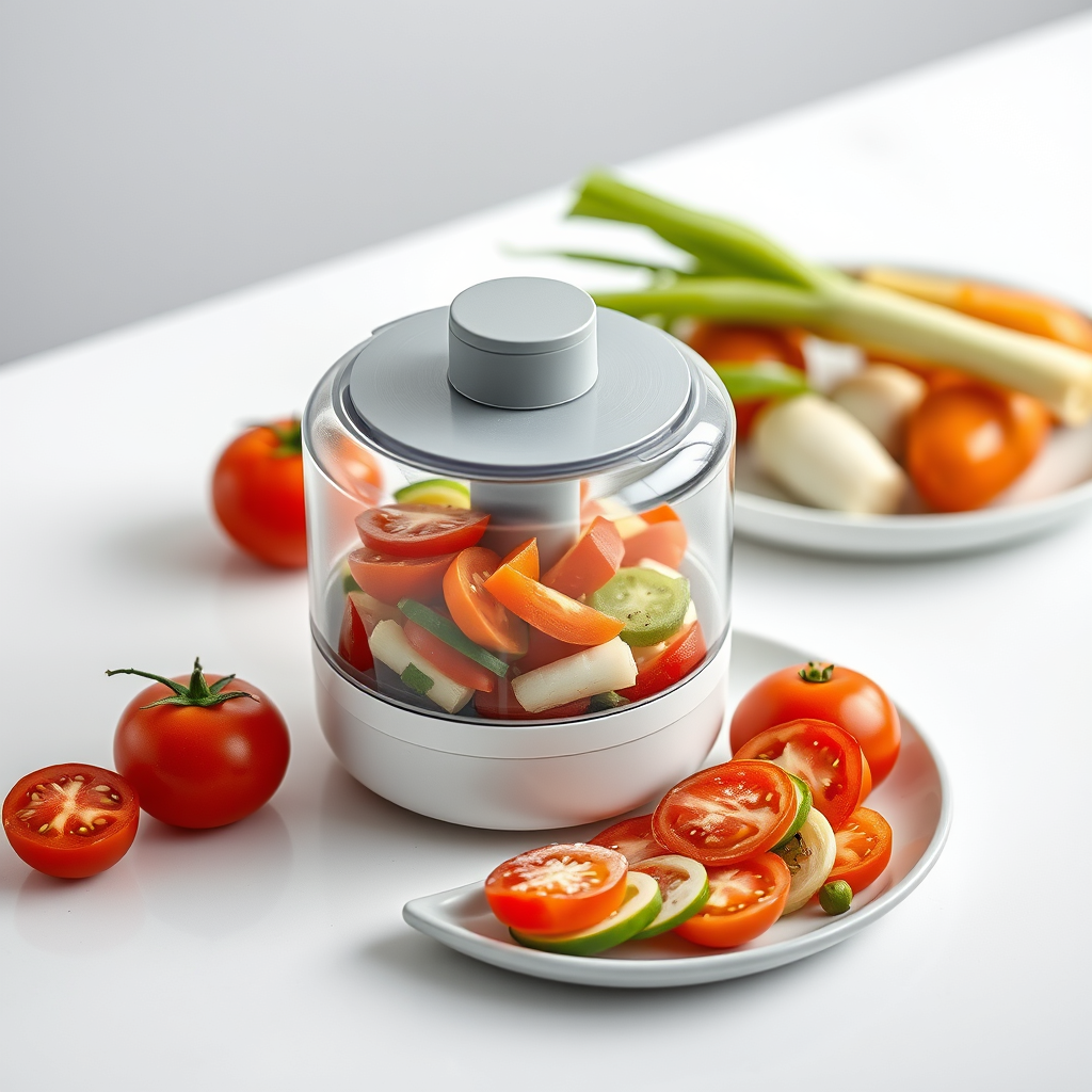 Picadora manual o eléctrica para verduras