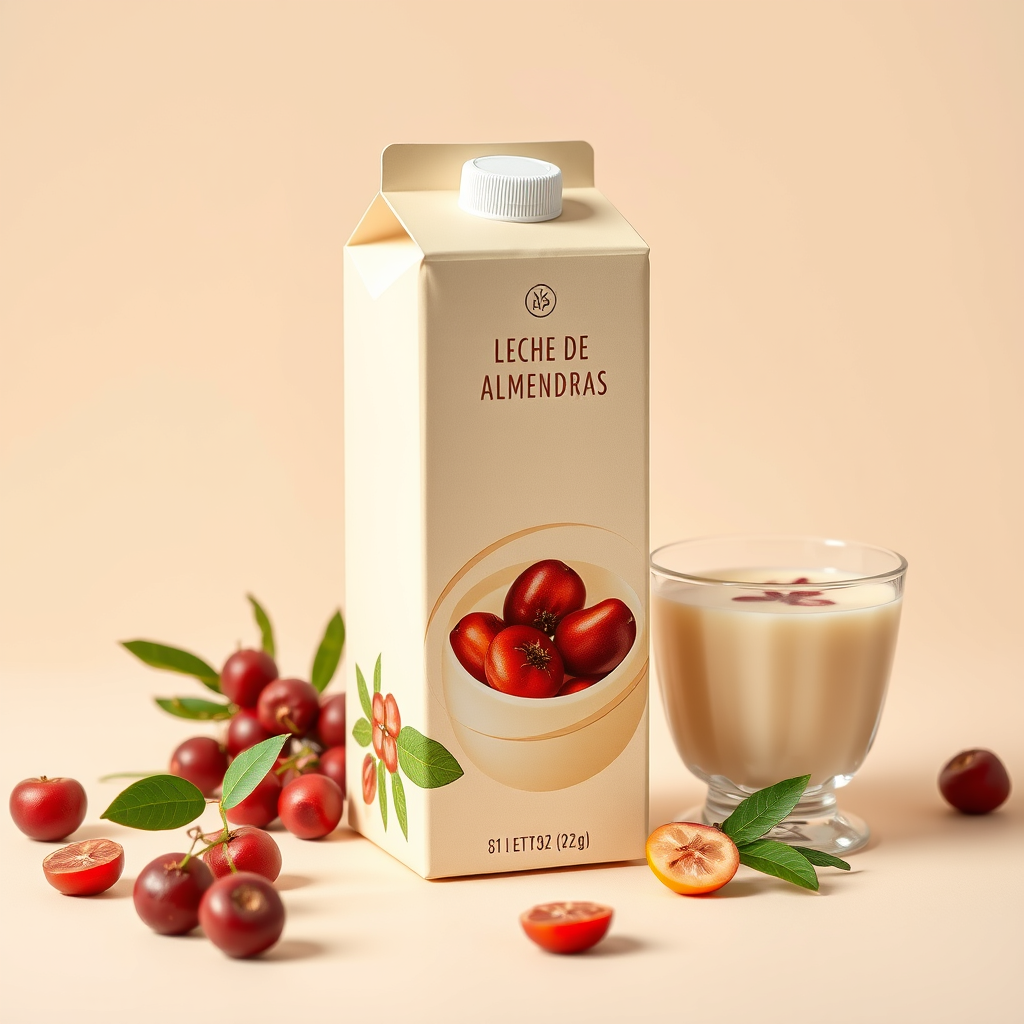Leche de almendras sin azúcar en pack