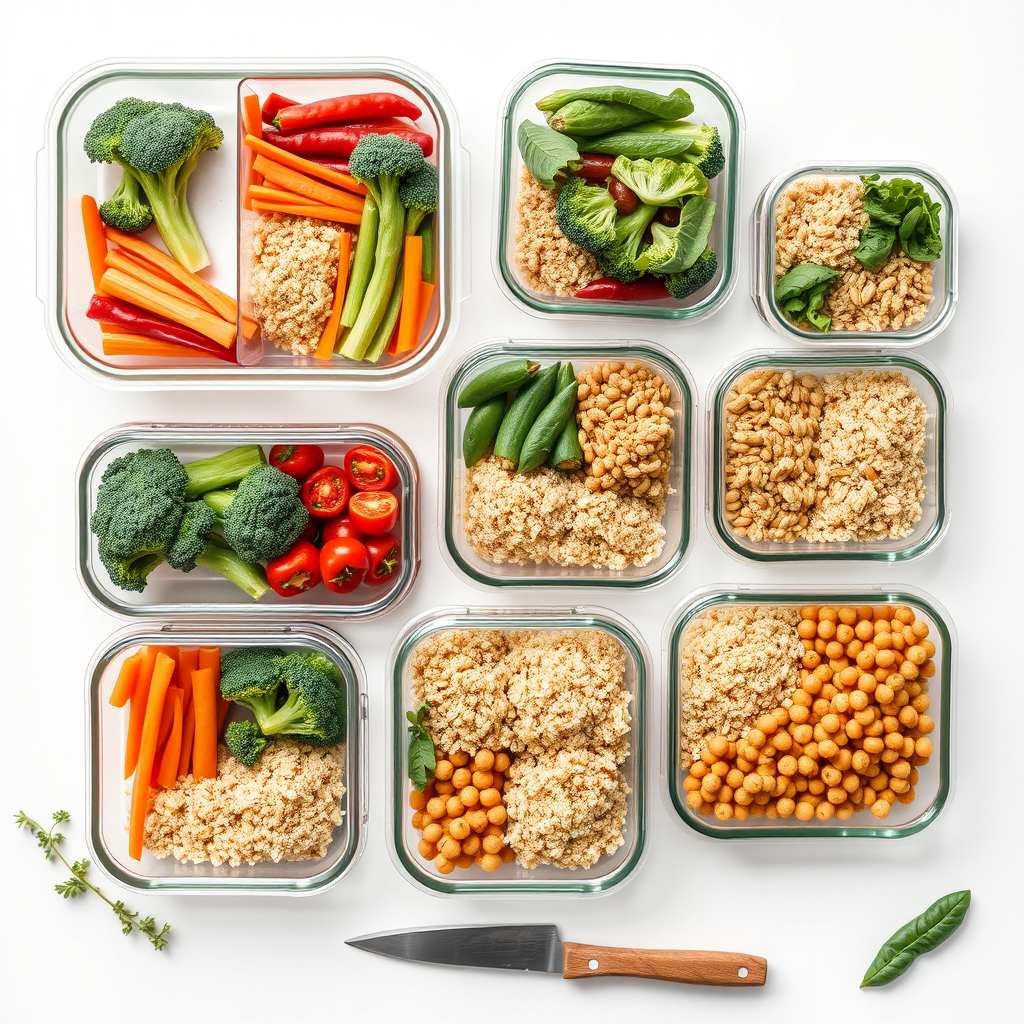 Recipientes herméticos para meal prep