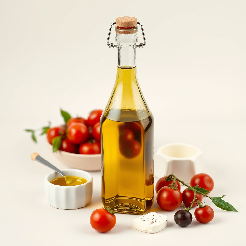 Aceite de oliva virgen extra de calidad para ensaladas